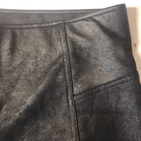 Free People Black Heatwave Faux Suede Biker Shorts - Picture 5 of 8